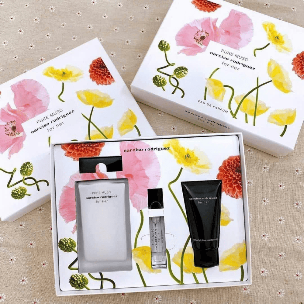 Set nước hoa nữ Narciso Rodriguez Pure Musc For Her EDP (3 món)