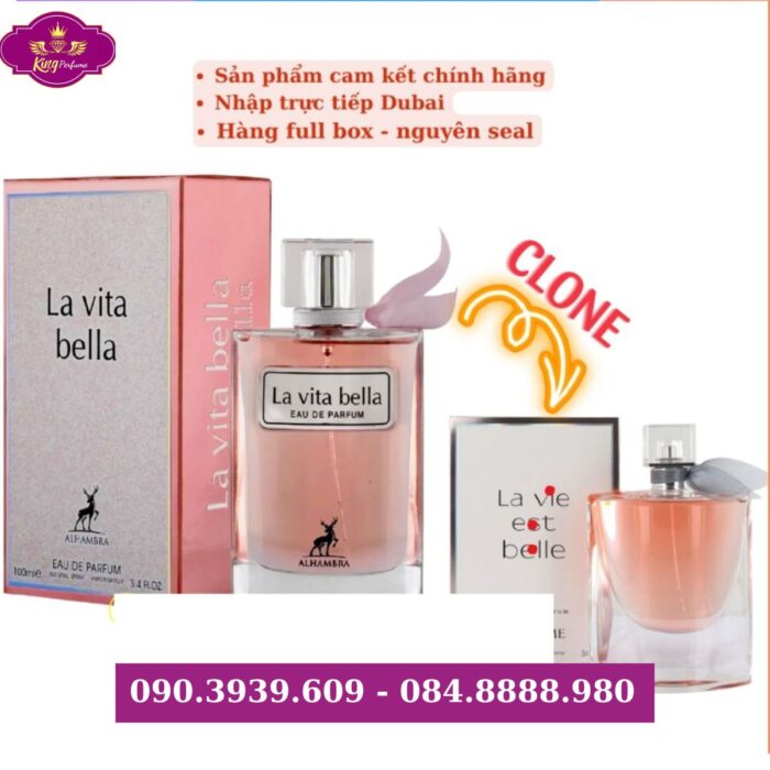 Nước Hoa Dubai Nữ La Vita Bella 100ml Chính Hãng - Ảnh 3
