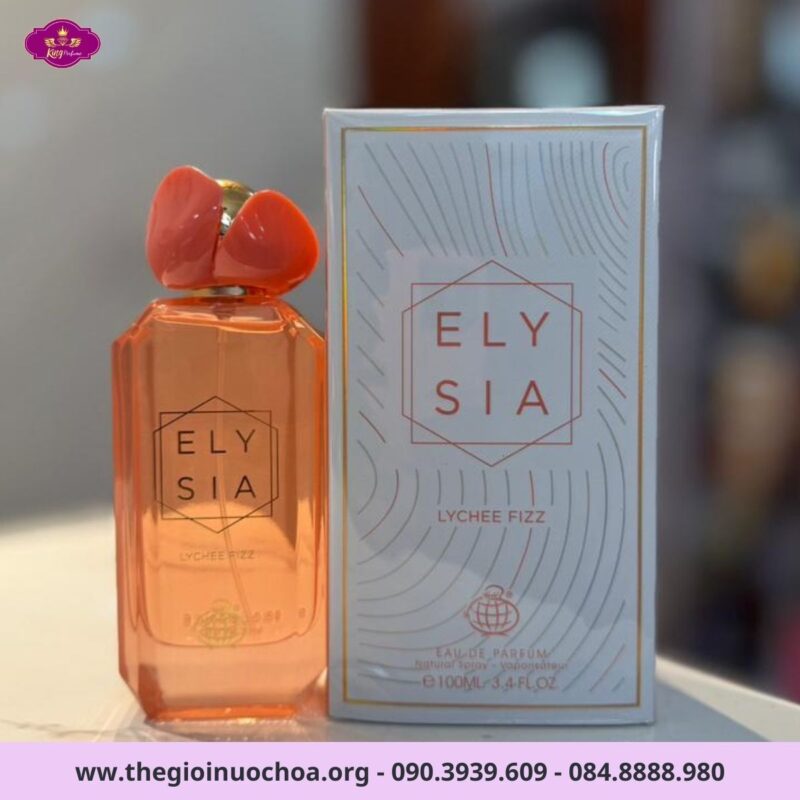 Nước Hoa Nữ Elysia Lychee Fizz Fragrance World 100ml EDP