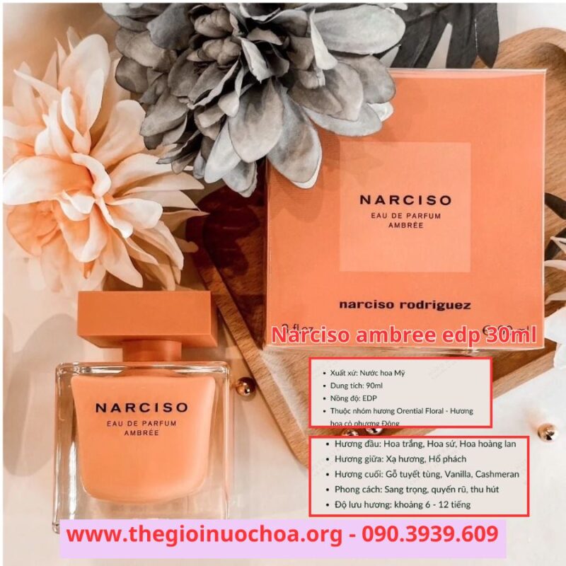 Nước hoa Narciso ambree edp 30ml quyến rũ, gợi cảm (2)