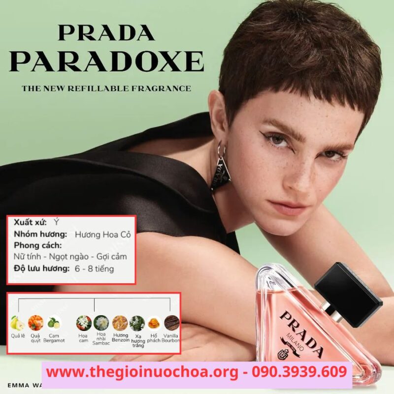 Nước hoa Nữ prada paradoxe 50ml EDP Ngọt ngào, gợi cảm (2)