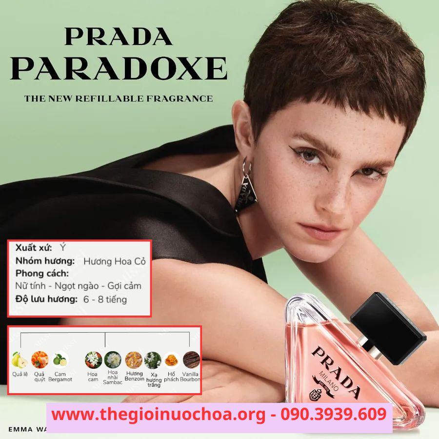 Nước hoa Nữ prada paradoxe 50ml EDP Ngọt ngào, gợi cảm (2)