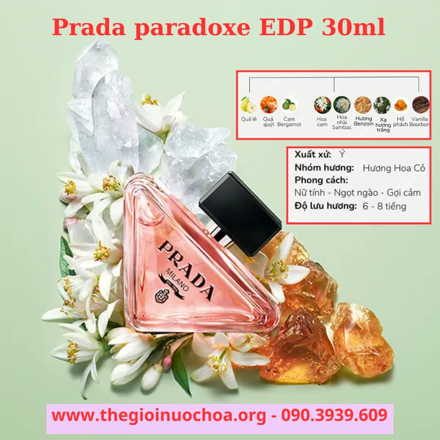 Nước hoa Nữ prada paradoxe EDP 30ml - Gợi cảm, Ngọt ngào (2)