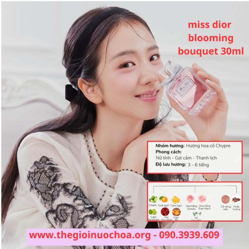 Nước hoa miss dior blooming bouquet 30ml Nữ tính, gợi cảm (2)