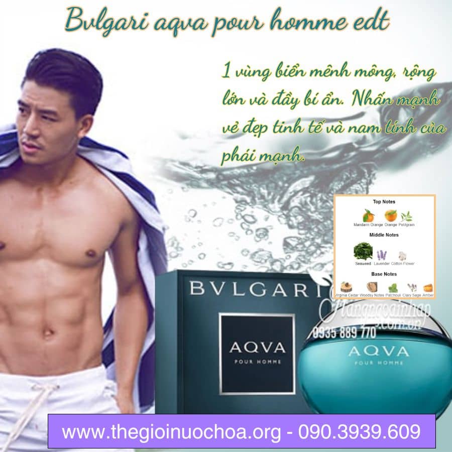 Nước hoa nam Bvlgari Aqva Pour Homme Edt 100ml – Mạnh mẽ, bí ẩn và đầy cuốn hút (2)