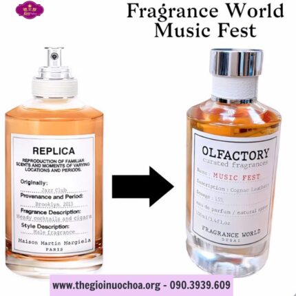Nước Hoa Dubai Nam Olfactory Music Fest Fragrance World Tươi Mát năng động