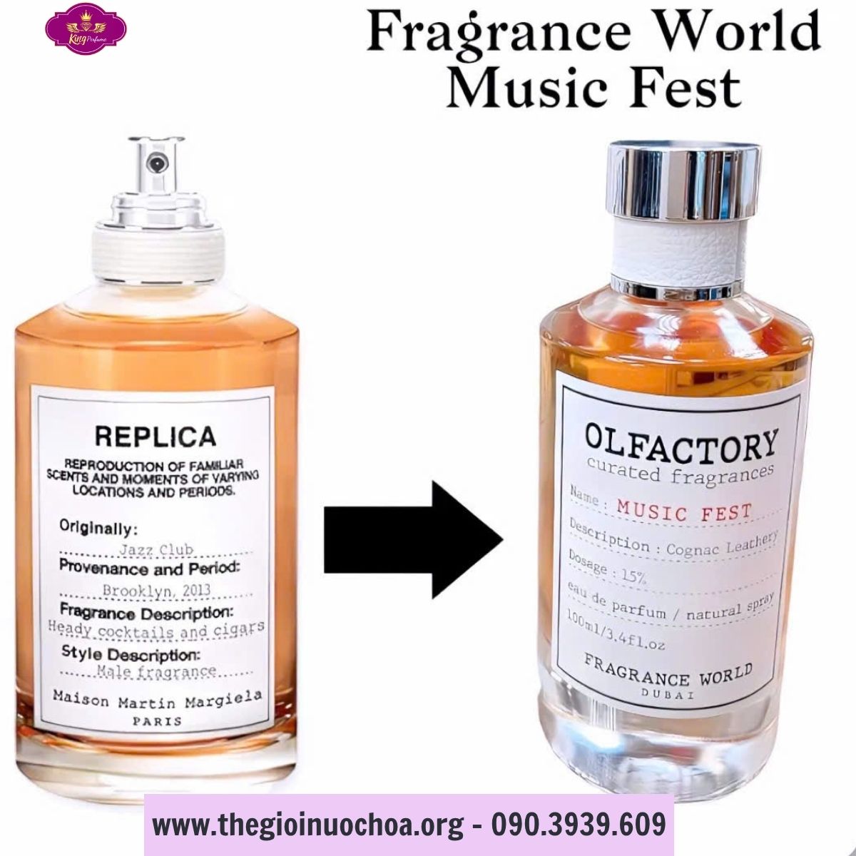Nước Hoa Dubai Nam Olfactory Music Fest Fragrance World Tươi Mát năng động