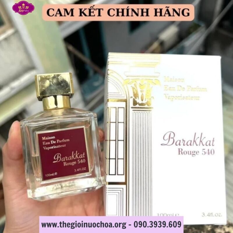 Nước Hoa nữ Barakkat 540 Trắng EDP 100ml Maison sang trọng