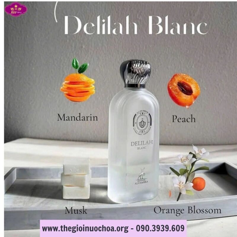 Nước hoa Dubai nữ DELILAH BLANC 100ml Thanh Lịch