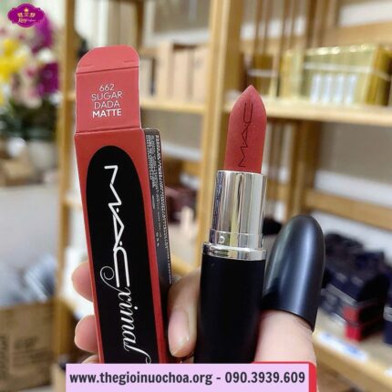 Son Lì MAC Ximal Silky Matte 662 Sugar Dada Màu Đỏ Cam Gạch
