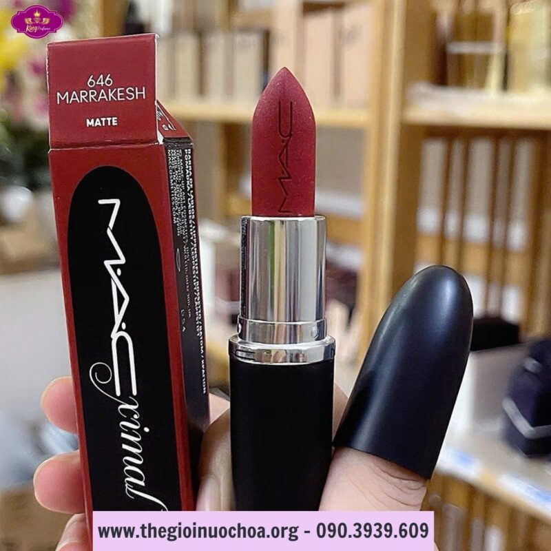 Son Lì MAC Ximal Silky Matte Lipstick 646 Marrakesh Màu Đỏ Gạch