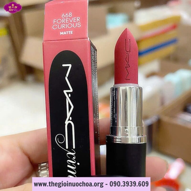 Son Lì MAC Ximal Silky Matte Lipstick 668 Forever Curious Màu Hồng