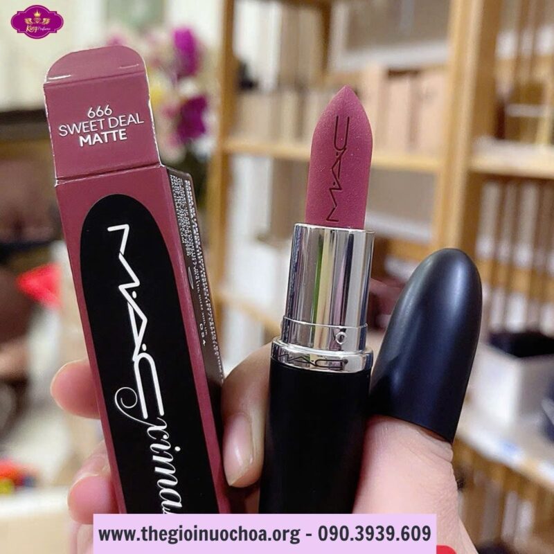 Son MAC Ximal Silky Matte Lipstick 666 Sweet Deal Màu Hồng Nâu