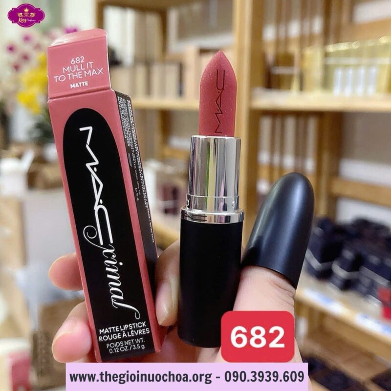 Son MAC Ximal Silky Matte Lipstick 682 Mull It To The Max Màu Hồng Đất